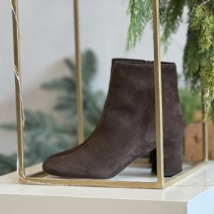 Alternative view of Tronchetto Roses suede testa di moro