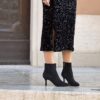 Tronchetto Belize suede nero