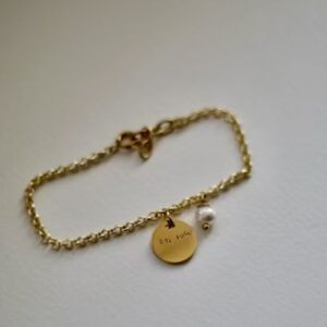 Alternative view of Bracciali medaglietta incisa (varie frasi)