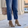 Tronchetto Kay suede nude