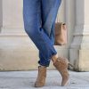 Tronchetto Kay suede nude