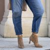 Tronchetto Kay suede nude