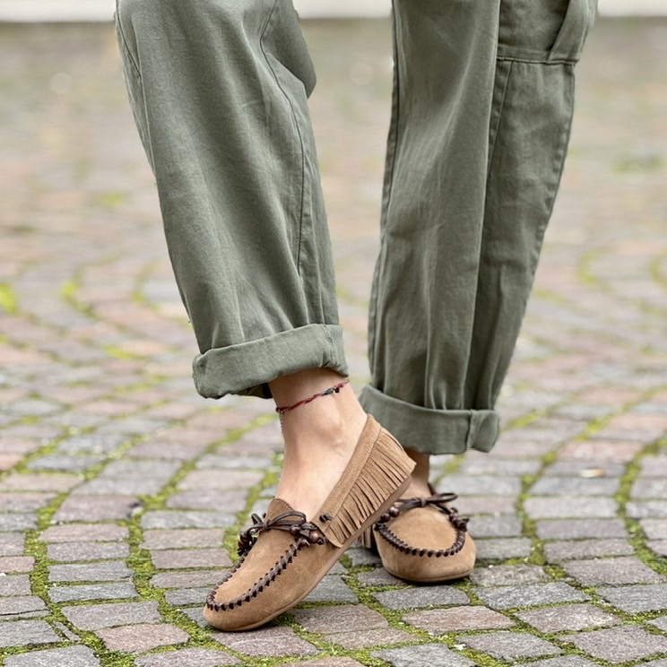 Mocassino frangette beige Ovye Mocassino frangette beige Ovye - immagine 3