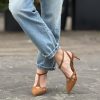 Slingback Sable suede cuoio