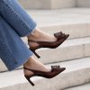 Slingback Velour testa di moro