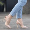 Slingback Icon vernice nude