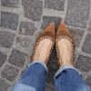 Flat Arizona suede brown