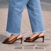 Slingback Velour testa di moro