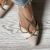 Flat Nantes combi pink