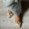 Flat Nantes combi pink