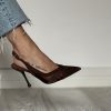 Slingback Elyra testa di moro