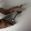 Slingback Elyra testa di moro