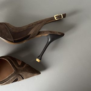 Alternative view of Slingback Elyra testa di moro