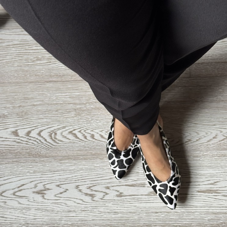 Slingback giraffata Black and White Slingback giraffata Black and White - immagine 2