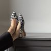 Slingback giraffata Black and White Slingback giraffata Black and White