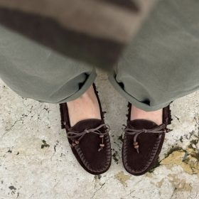 Mocassino frangette testa di moro Ovye