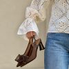 Slingback Velour testa di moro