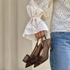 Slingback Velour testa di moro