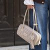 Woven shoulder bag beige La Carrie Woven shoulder bag beige La Carrie