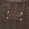 Woven shoulder bag brown La Carrie