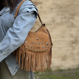 Alternative view of Aztec shoulder bag cuoio La Carrie