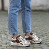 Sneaker combi testa di moro