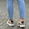 Sneaker combi testa di moro