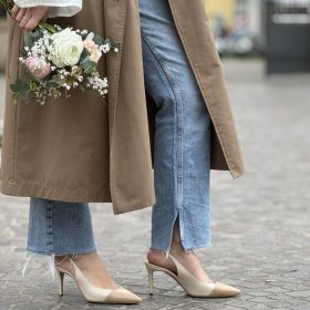 Slingback Cappuccina bicolor