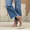 Tronchetto suede visone tacco a cono