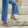 Tronchetto suede visone tacco a cono