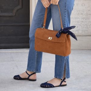 Alternative view of Borsa Lalina suede cuoio