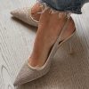 Slingback Chiaro di Luna platino