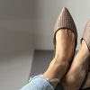 Slingback rafia testa di moro