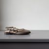 Slingback rafia testa di moro