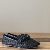 Mocassino rafia nero
