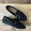 Mocassino rafia nero
