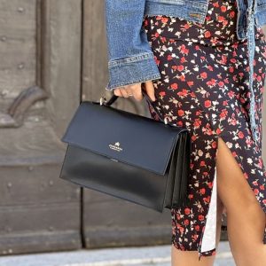 Flap bag nera Cuoieria Fiorentina