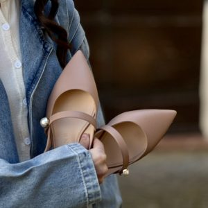Alternative view of Slingback nappa nude Prosperine