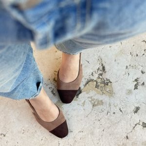 Slingback Perla combi moro