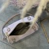 Bauletto suede rosa cipria