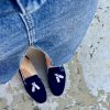 Mocassino nappine blue navy glicine