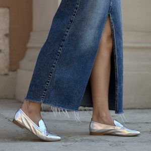 Alternative view of Mocassino Erika argento