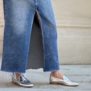Mocassino Erika argento