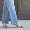 Sandalo slingback pitone roccia