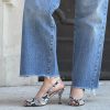 Sandalo slingback pitone roccia