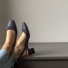 Slingback Perla midi bling bling blue