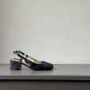 Slingback Perla midi bling bling blue