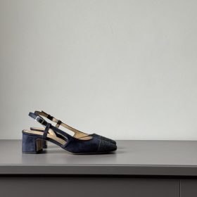 Slingback Perla midi bling bling blue