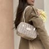 Woven shoulder bag gold La Carrie