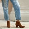 Tronchetto Boston suede sigaro